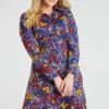 Ditsy Floral Woven Shirt Dress 1 Ditsy Floral Woven Shirt Dress -Mod Vanta Sales Store 900447440 alt3