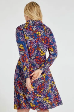 Ditsy Floral Woven Shirt Dress -Mod Vanta Sales Store 900447440 alt5
