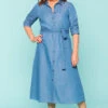 Chambray Shirt Dress