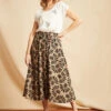 Tribal Stamp Circle Drawcord Skirt -Mod Vanta Sales Store BonMarche SS SHOT011 104
