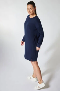 DASH - Plain Brushback Sweater Dress