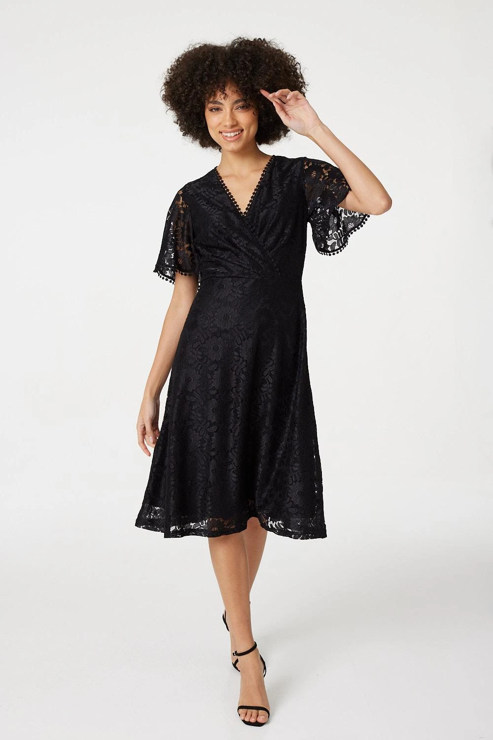 Izabel London – Lace Midi Skater Dress 3 Izabel London – Lace Midi Skater Dress