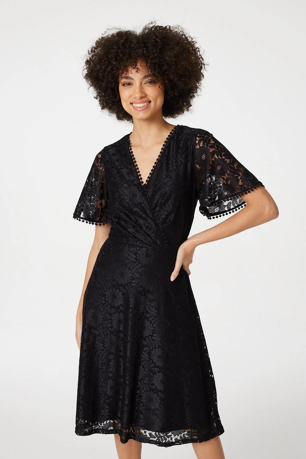 Izabel London – Lace Midi Skater Dress 4 Izabel London – Lace Midi Skater Dress - Image 2