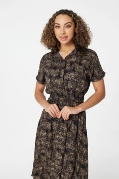 Izabel London – Printed Hanky Hem Shirt Dress -Mod Vanta Sales Store D165021250 ALT2
