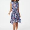 Izabel London – Tropical Print Skater Dress