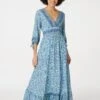Izabel London – Paisley Tie Sleeve Maxi Dress -Mod Vanta Sales Store D165123263 ALT1