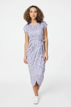 Izabel London โ Printed Tulip Hem Dress