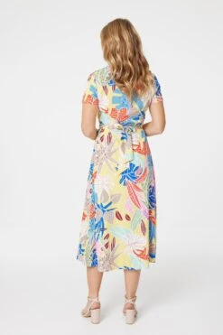 Izabel London – Leaf Print Shirt Dress -Mod Vanta Sales Store D165484242 ALT3