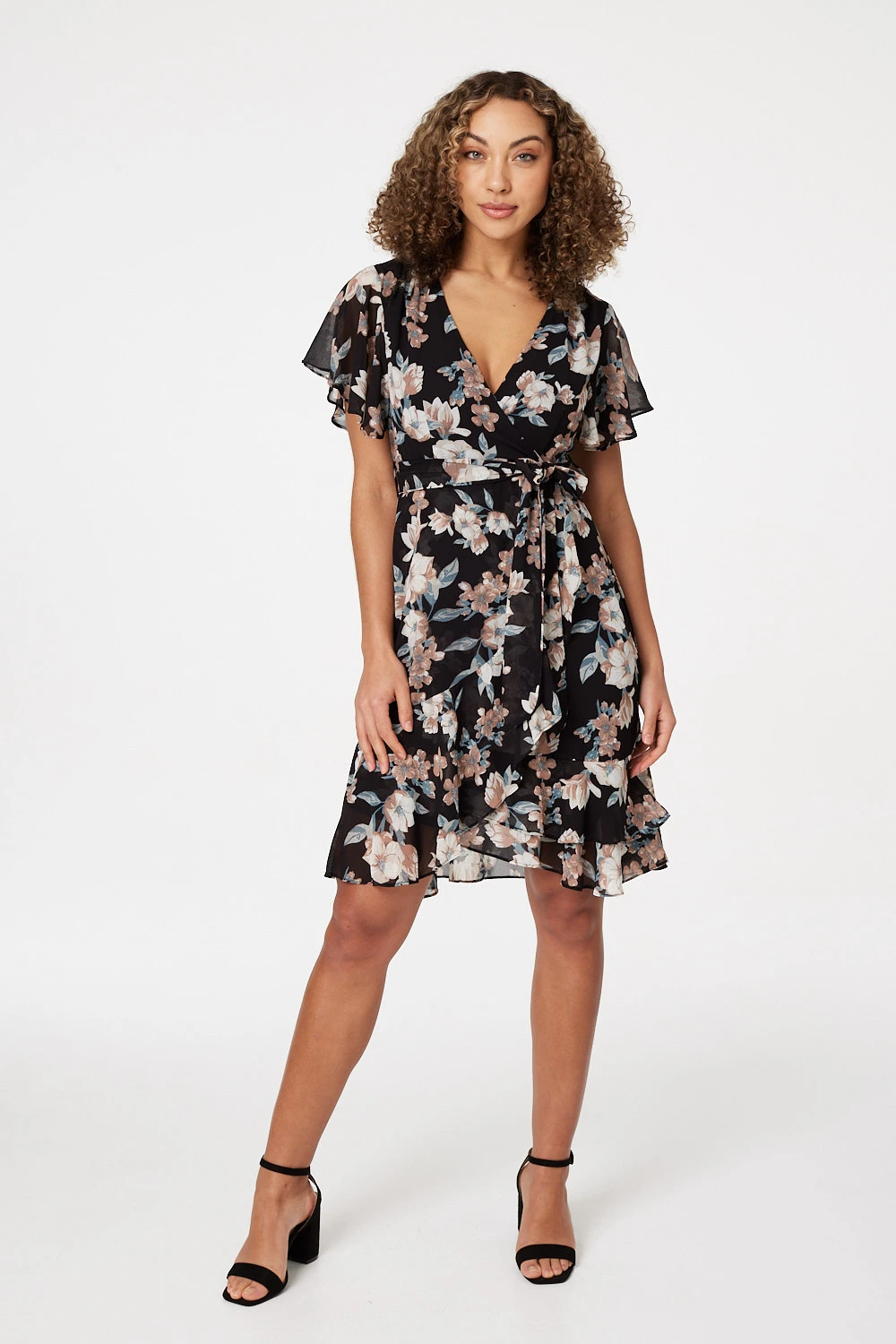 Izabel London – Floral Tie Front Wrap Dress 2 Izabel London – Floral Tie Front Wrap Dress