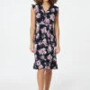 Izabel London – Floral Pephem Midi Tea Dress