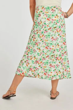 Textured Floral Panel Flippy Skirt -Mod Vanta Sales Store FLORALSKIRT alt41