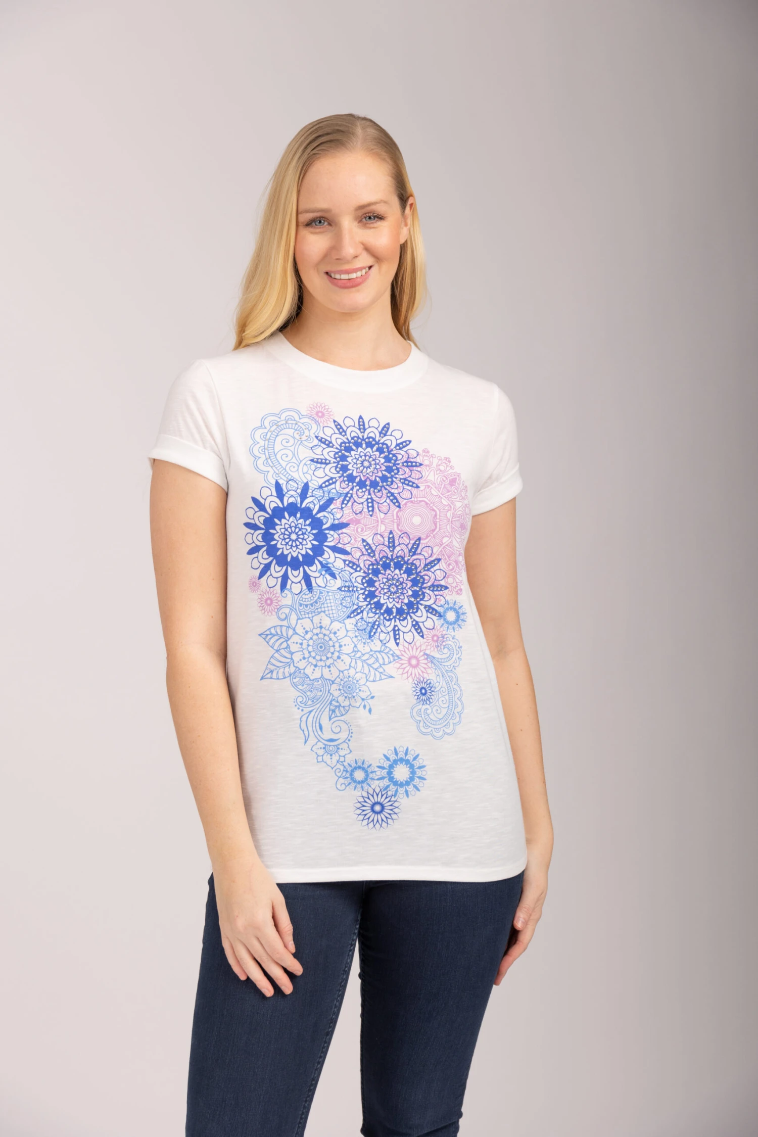Mudflower - Mandala Printed T-Shirt 3 Mudflower - Mandala Printed T-Shirt