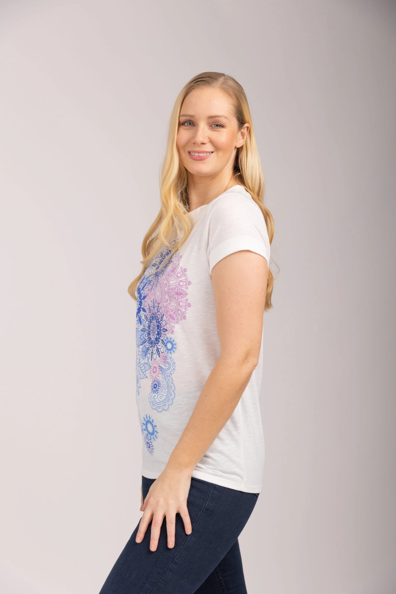 Mudflower - Mandala Printed T-Shirt 6 Mudflower - Mandala Printed T-Shirt - Image 4