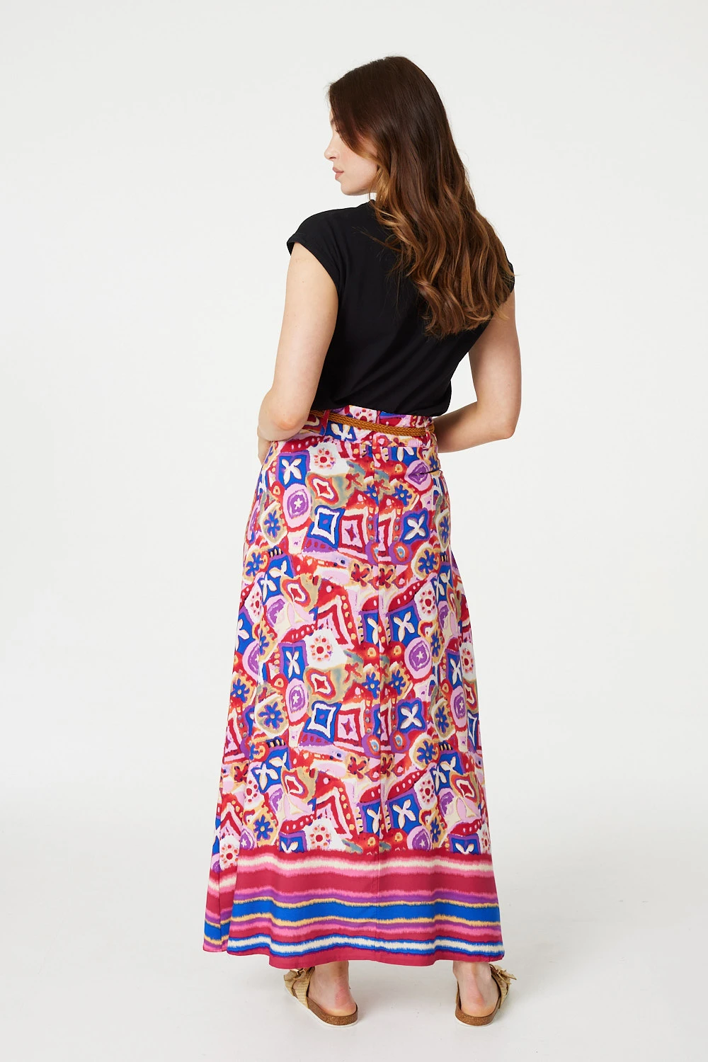 Izabel London – Mosaic Print A-Line Maxi Skirt 5 Izabel London – Mosaic Print A-Line Maxi Skirt - Image 3