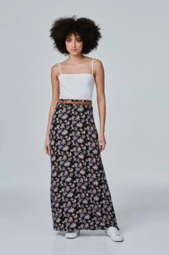 Izabel London – Ditsy Floral Ankle Length Skirt