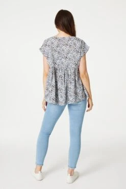 Izabel London – Leopard Print Smock Top -Mod Vanta Sales Store T165501014 ALT3