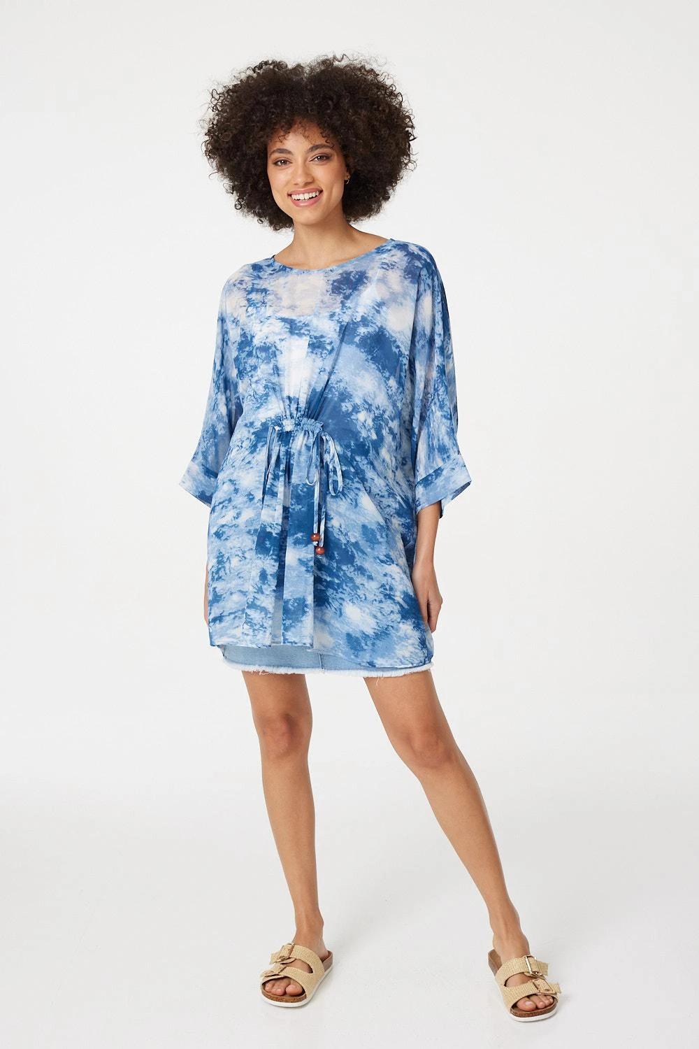 Izabel London – Tie Dye Drawstring Tunic Top 3 Izabel London – Tie Dye Drawstring Tunic Top