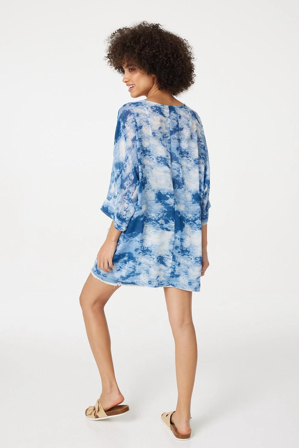 Izabel London – Tie Dye Drawstring Tunic Top 5 Izabel London – Tie Dye Drawstring Tunic Top - Image 3